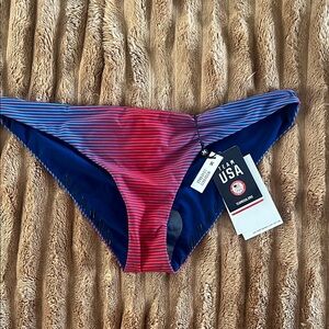Hurley Blue and Pink Bikini Bottom